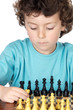 boy playing the chess