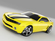 yellow sports car