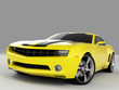 yellow sports car