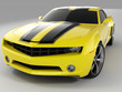 yellow sports car