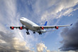 Plane and clouds