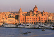Traditional wooden Dghajsa boats & Vittoriosa Wharf, Malta