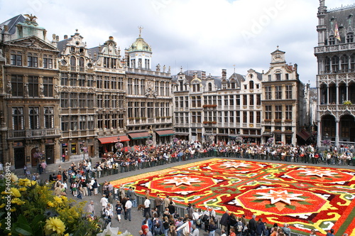 fête des fleurs sur la grand place de Bruxelles