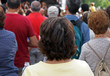 People watching a concert People watching a concert