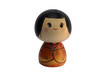 Handmade, wooden, kokeshi doll made in japan