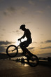 young with Bicycle