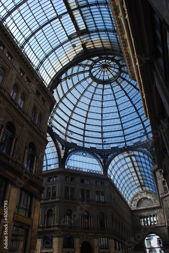 Photo: Glass roof in the Galleria Umbertoi Glass roof in the Galleria Umbertoi