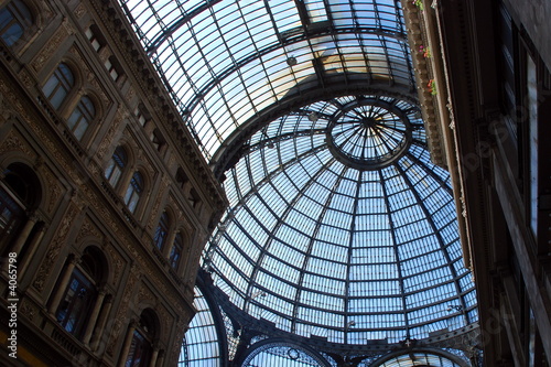 Photo: Glass roof in the Galleria Umbertoi Glass roof in the Galleria Umbertoi