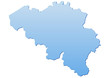 Carte de Belgique bleu Carte de Belgique bleu