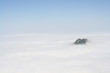 Allgäuer Alpen in Wolken - Blick auf Höfatz Gipfel