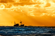 fishing ship at sea