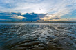 Beautiful sunset on the beach