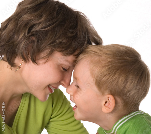 Photo: Mum with the son Mum with the son