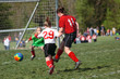 Youth Teen Girls in Action on Soccer Field Youth Teen Girls in Action on Soccer Field