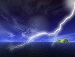 Illustration: Storms with lightening illustrations Storms with lightening illustrations