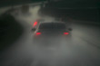 a rainy day on a highway
