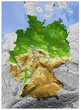 3D Reliefkarte von Deutschland 3D Reliefkarte von Deutschland