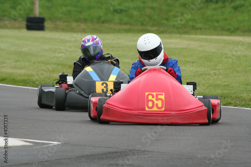 Photo: Two racing endurance karts Two racing endurance karts