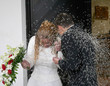 Bride at wedding