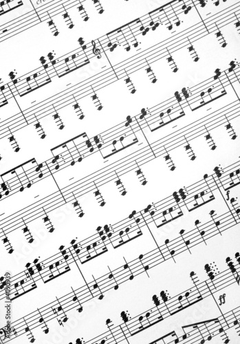 Photo : Partition de musique Partition de musique