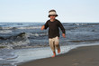 little boy on a beach