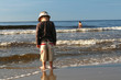 little boy on a beach