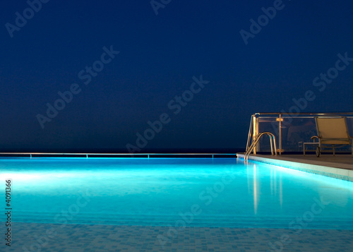 Pool at night
