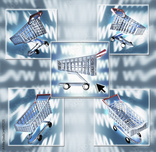 Illustration: Internet Shopping Composite Internet Shopping Composite