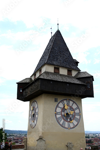 Clock Tower (Uhrturm) in Graz, austria