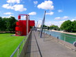 Parc de la Villette; folie et canal Parc de la Villette; folie et canal
