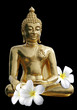 Statue de boudha sur fond noir Statue de boudha sur fond noir