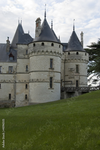 Front towers of the castle Chaumont-sur-Loire