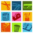 Illustration: bureau picto bureau picto