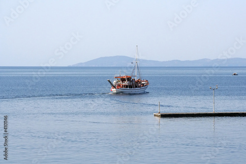 Tourist Boat Leaving