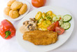 Paniertes Schnitzel mit Bratkartoffeln,Tomaten-Salat 14 Paniertes Schnitzel mit Bratkartoffeln,Tomaten-Salat 14