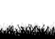 Happy Audience Black and White Happy Audience Black and White