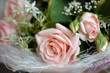 Bunch of flowers pink roses