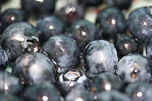 Washed blueberries