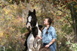 horse girl walk