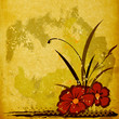 grunge design whith flowers