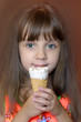 The girl with ice-cream