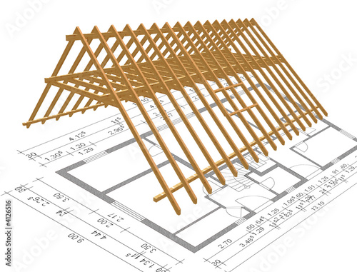 Illustration: Dachkonstuktion Dachkonstuktion