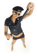Blocking policewoman
