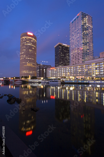 Downtown Tampa at night