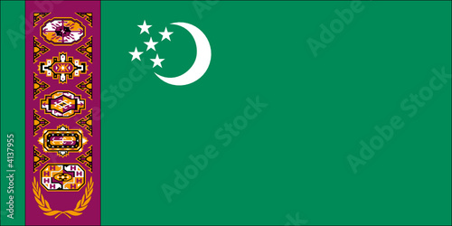 Drapeau Turkmenistan Drapeau Turkmenistan