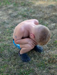 Boy crying and angry