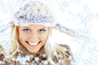 winter girl with snowflakes #2