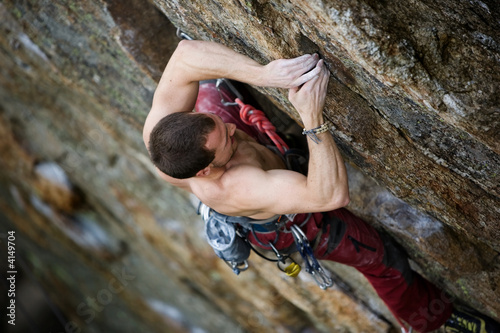 Photo: Male Rock Climbing Male Rock Climbing