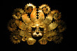 Peruvian ancient mask made out of gold
