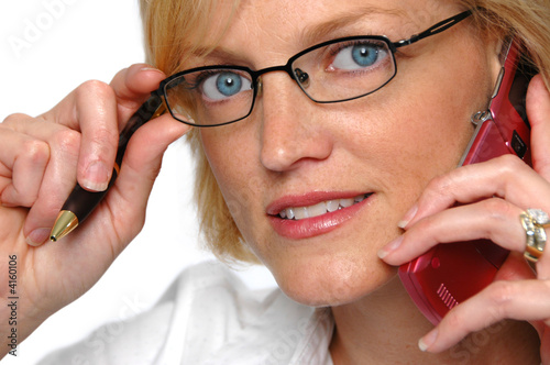 Photo: Businesswoman on the cell phone Businesswoman on the cell phone